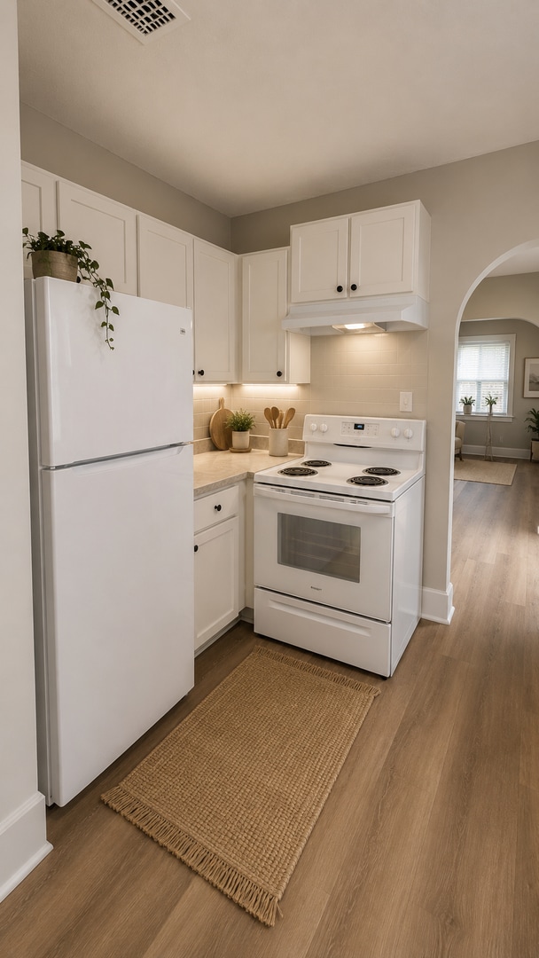 Photo - Fully Renovated, 2 BR/1BA Home! Fenced In Yard! Deck! 1-Car Garage! Off Street Parking!