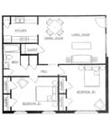 2BR/1BA