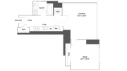 A15T 1-Bedroom Floorplan