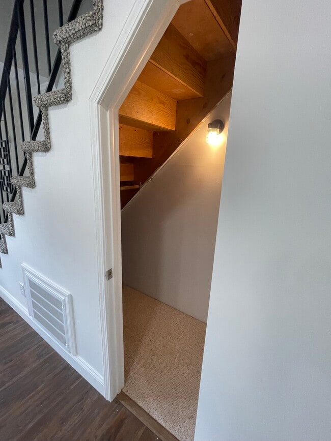 Storage under stairs - 101 W Barton Ridge Rd Unit 2