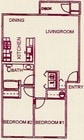 2BR/1BA