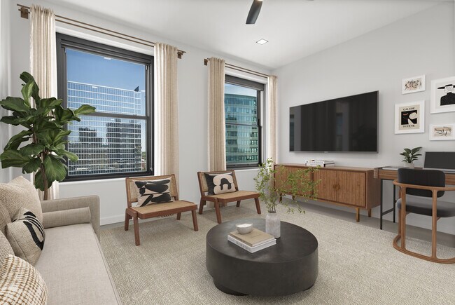 The living space of The Spotlight at Midland Lofts - Midland Lofts