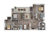 3 Bedroom | 2 Bath | 1288 SF