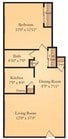 1BR/1BA