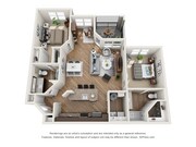 B2 Akaw with Sunroom_2Bed_2Bath_1284 Sq Ft
