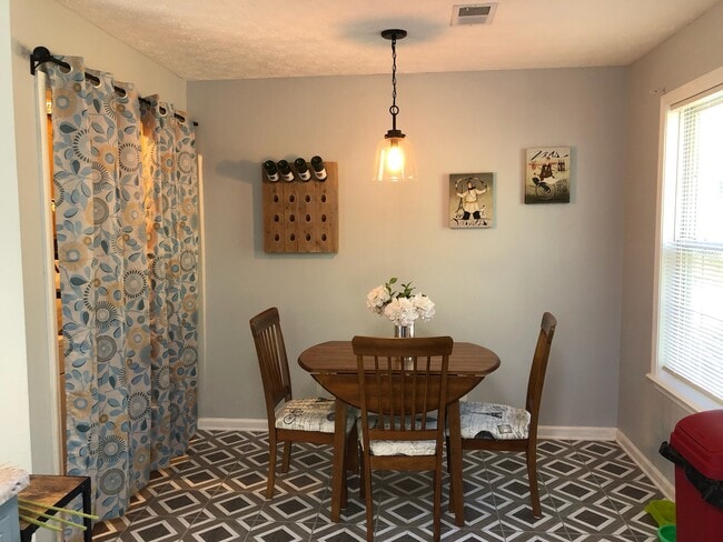 Kitchen has updated dining space.washer and dryer included with laundry room. Both