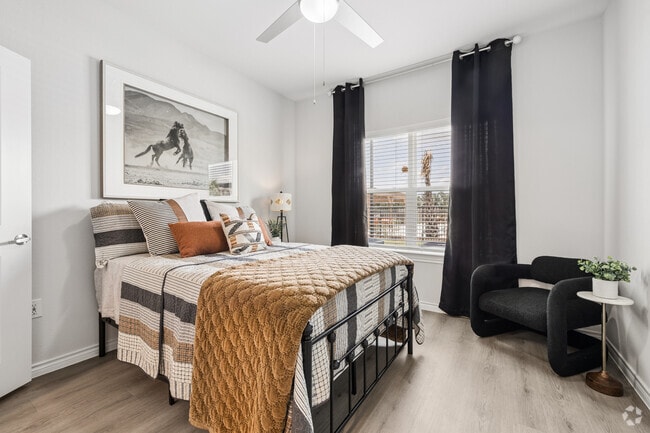 2BR, 2BA - 1,196SF - Bedroom
