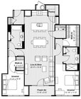 Loft 2 BR + Private Balcony, Spa Shower & Tub