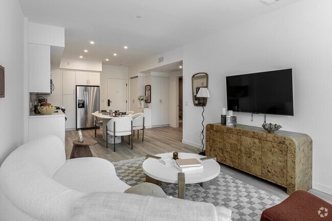 1BR, 1BA - 747SF - A3 - Living Room - Aurum