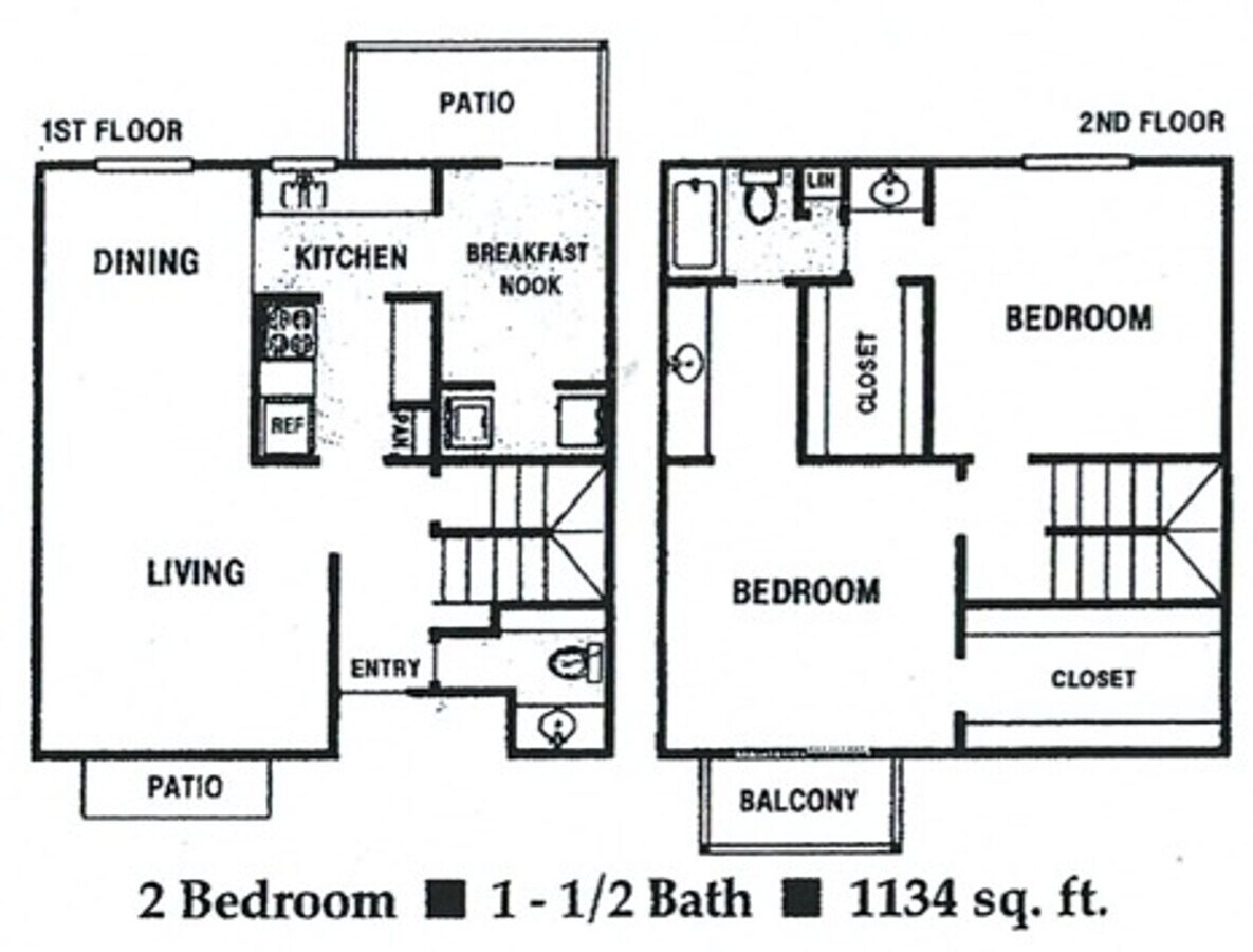 2 Bedrooms / 1.5 bathrooms townhouse - 2 Bedrooms / 1.5 bathrooms townhouse