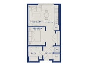 S6 | Studio | 574 sf
