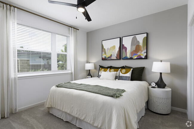 2BR, 2BA - 1,110SF - Bedroom