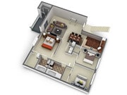 Three Bedroom Two Bathroom