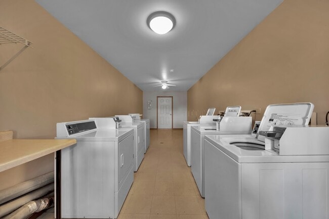 Convenient laundry rooms