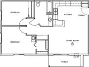 2BR/1BA