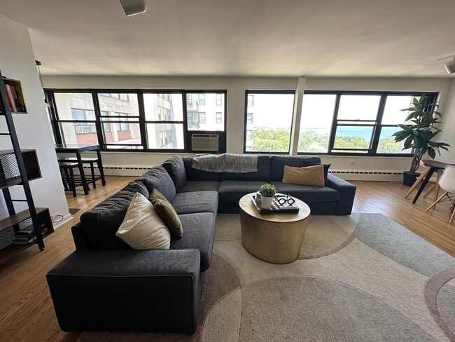 Living room (couch can be loaned) - 3420 N Lake Shore Dr Unit 17H