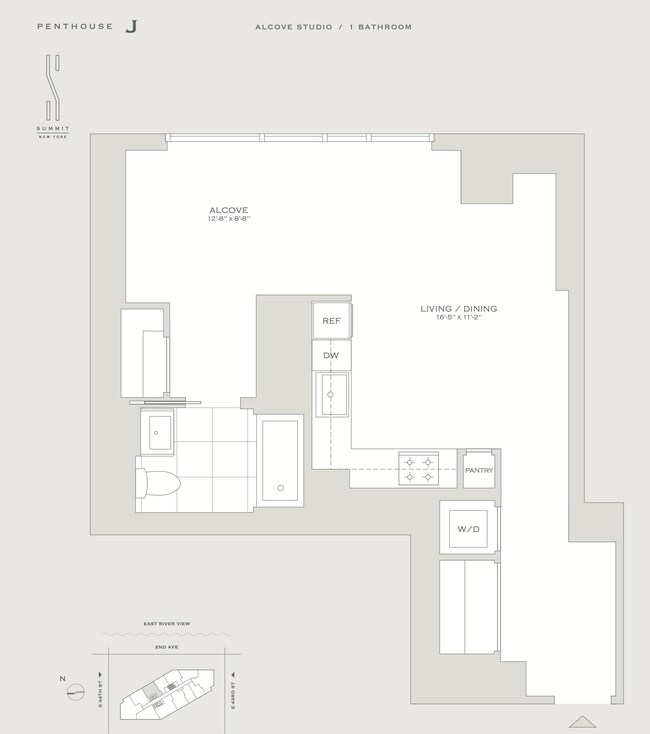 Floorplan - 210 E 44th St Unidad PHJ