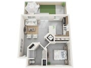 Colla | 1 dormitorio, 1 baño | 634 pies cuadrados