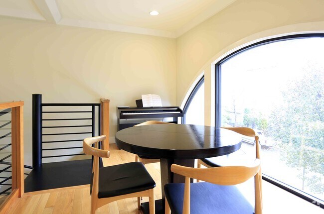 upstairs