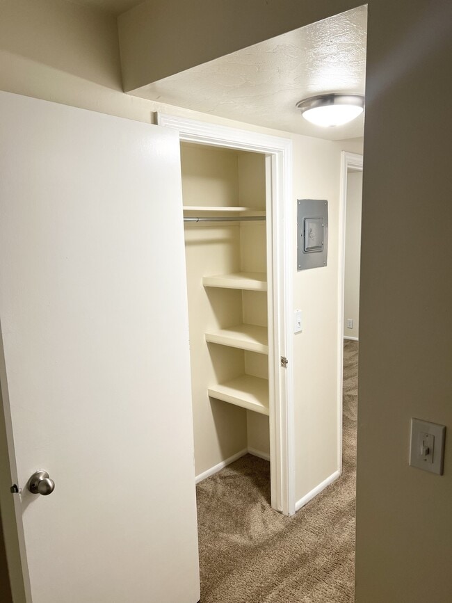 Hallway linen closet
