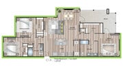 C1 floor plan Granary Flats