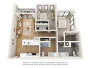 2/2 B - Two Bedroom