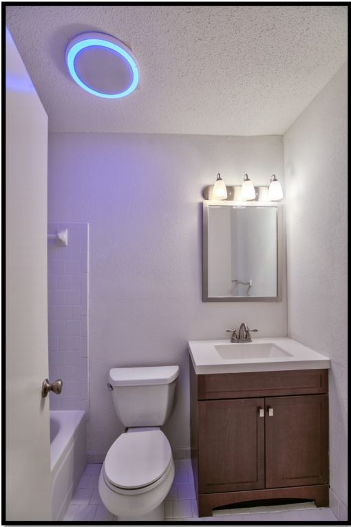 1Bed 1Bath Bathroom - Midtown Place Apartments