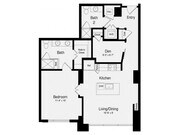 A4-A | 1 bed 1 bath | 982 Sq. Ft.