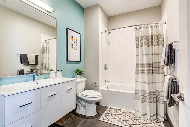 Spa-inspired baths with built-in linen cabinets