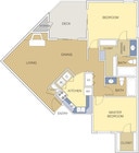 FLOOR PLAN - 1056 SQFT.