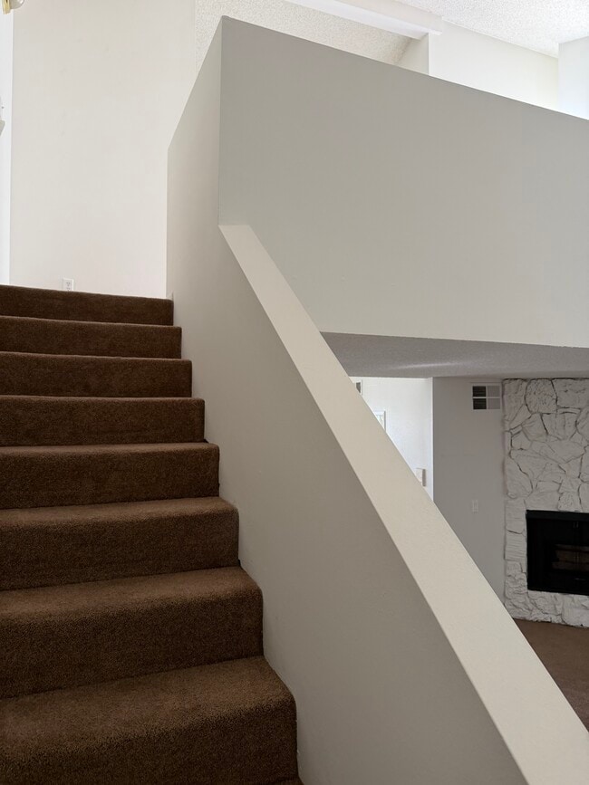 Stairs to loft upstairs