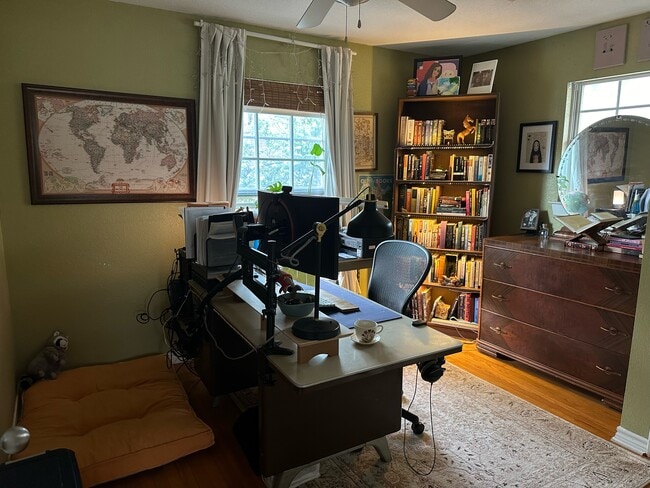 Back bedroom used as an office or study 940-383-2500 - 2019 N Bell Ave Unit B