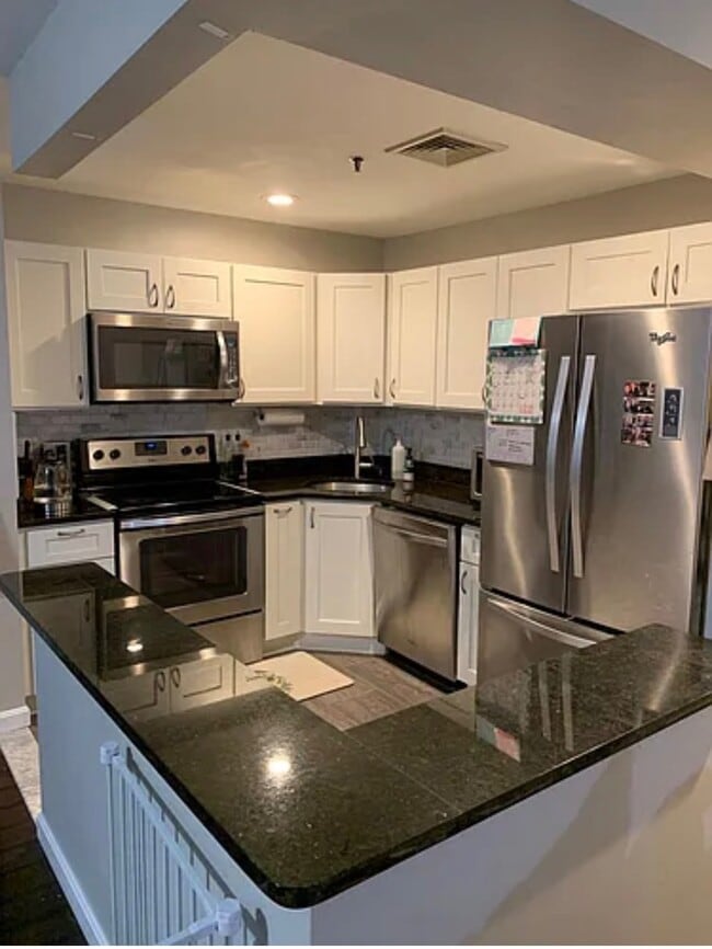Kitchen (granite countertops, all electric appliances) - 500 Washington St Unit 502