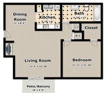 1BR/1BA