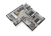 2 Bedroom Corner Apartment | The Warrington Place
