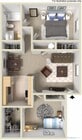 2 Bedroom 1 Bath