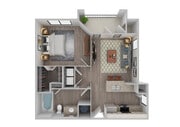 1 Bedroom | 1 Bath | 649 SF