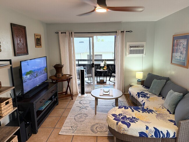 view through the LR to lanai - 74-5618 Palani Rd Unit K