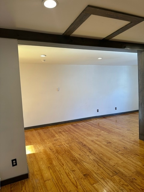 living area from top of stairs - 4 Elm St Unit apartment A