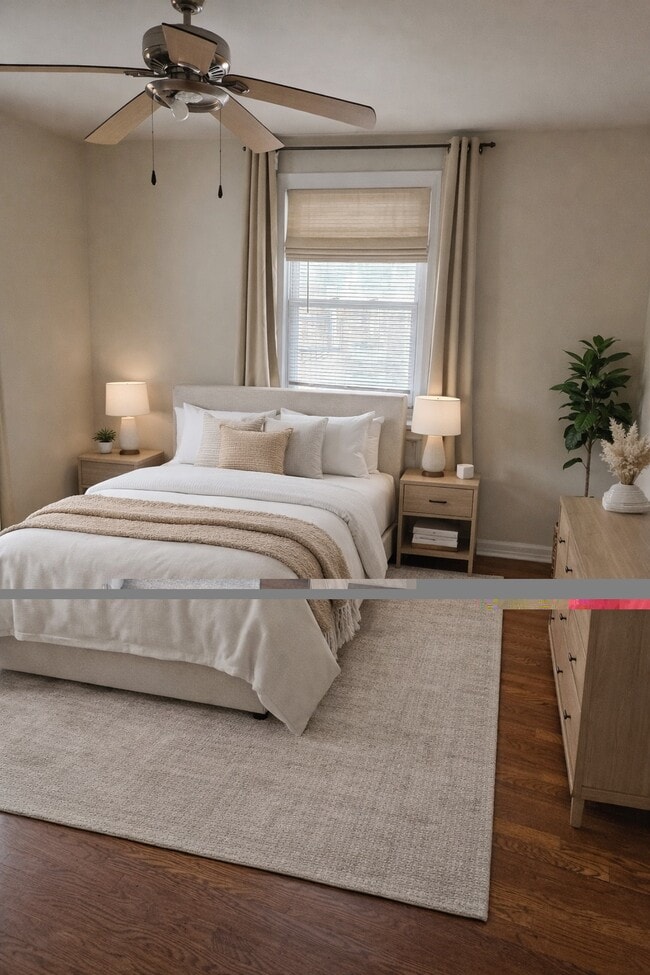 Bedroom Virtually Staged - 26-02 High St Unit F