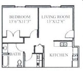 1BR/1BA