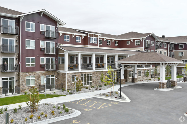 Front of Building - Affinity at Billings 55+ Rental