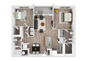 2 Bedroom | 2 Bath | 1112 SF