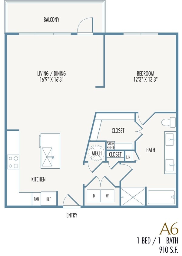 Tribute at the Rim Floor Plan A6 - A6