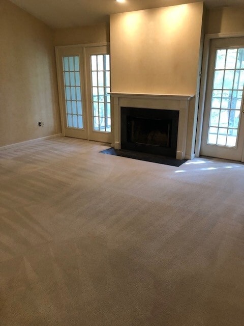 Living Room w French Doors - 29 Sterling Ct Unit Luxury Condo Hershey Med