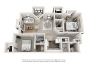 2 Bedroom | 2.5 Bath | 1380 SF