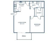 1BR/1BA