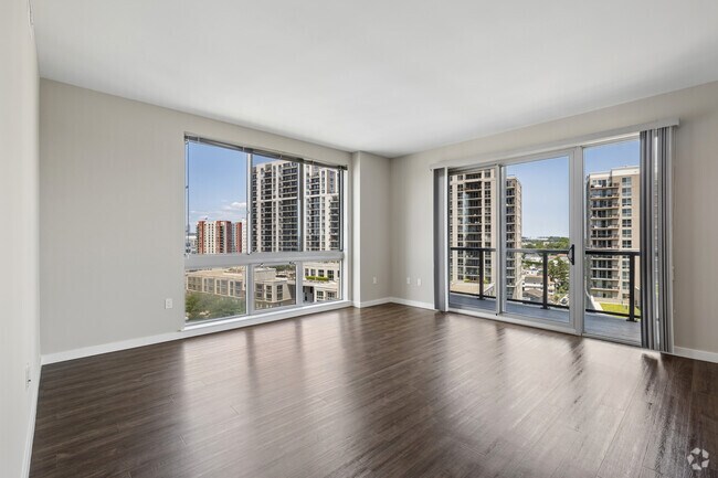 2BR, 2BA - 1,300SF - Living Room - Opus @ Harbor Point