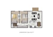 2 habitaciones D