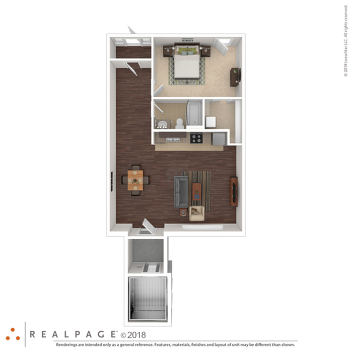 Phillips Luxury Apartments 1B1Ba 900 - 1BR1BAb